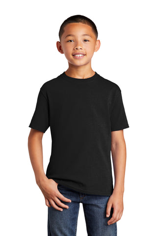 Port & Company Youth Core Cotton DTG Tee (Jet Black)