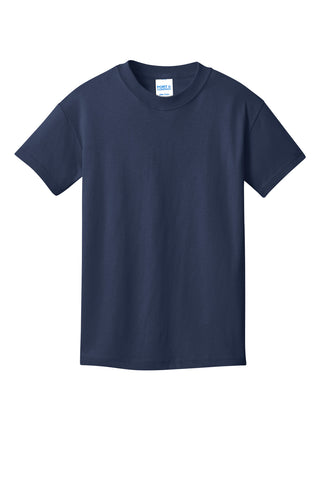 Port & Company Youth Core Cotton DTG Tee (Navy)