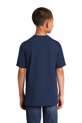 Port & Company Youth Core Cotton DTG Tee (Navy)