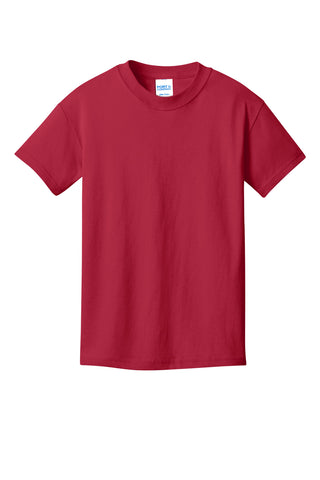 Port & Company Youth Core Cotton DTG Tee (Red)