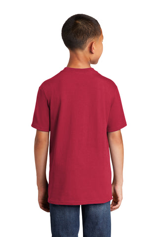 Port & Company Youth Core Cotton DTG Tee (Red)