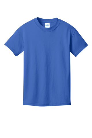 Port & Company Youth Core Cotton DTG Tee (Royal)