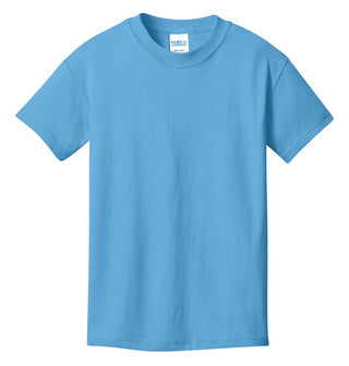 Port & Company Youth Core Cotton Tee (Aquatic Blue)