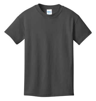 Port & Company Youth Core Cotton Tee (Charcoal)