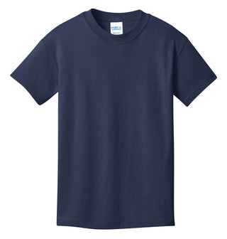 Port & Company Youth Core Cotton Tee (Navy)