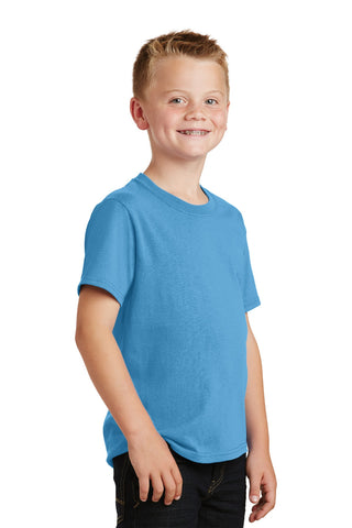 Port & Company Youth Core Cotton Tee (Aquatic Blue)