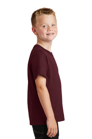 Port & Company Youth Core Cotton Tee (Athletic Maroon)