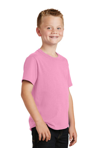 Port & Company Youth Core Cotton Tee (Candy Pink)