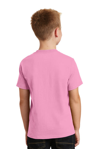 Port & Company Youth Core Cotton Tee (Candy Pink)