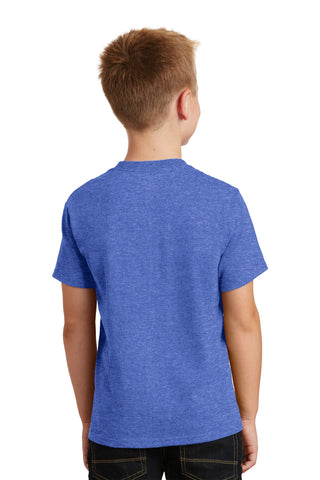 Port & Company Youth Core Cotton Tee (Heather Royal)