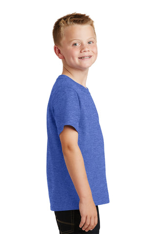 Port & Company Youth Core Cotton Tee (Heather Royal)