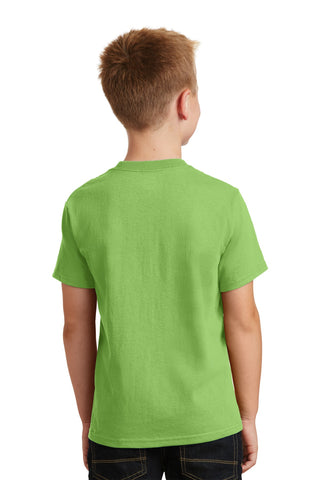 Port & Company Youth Core Cotton Tee (Lime)