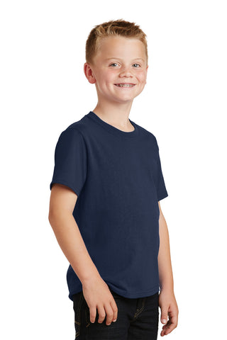 Port & Company Youth Core Cotton Tee (Navy)