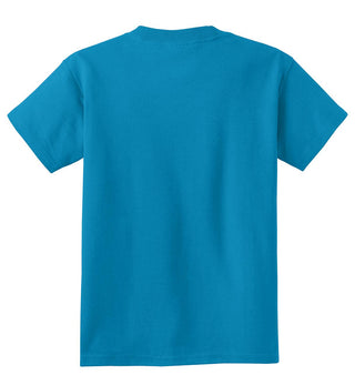 Port & Company Youth Core Cotton Tee (Neon Blue*)