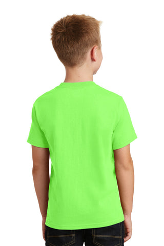 Port & Company Youth Core Cotton Tee (Neon Green*)