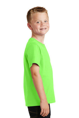 Port & Company Youth Core Cotton Tee (Neon Green*)