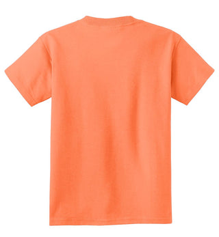 Port & Company Youth Core Cotton Tee (Neon Orange*)