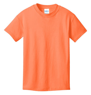 Port & Company Youth Core Cotton Tee (Neon Orange*)