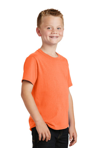 Port & Company Youth Core Cotton Tee (Neon Orange*)