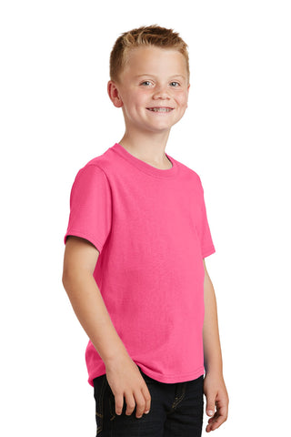 Port & Company Youth Core Cotton Tee (Neon Pink*)