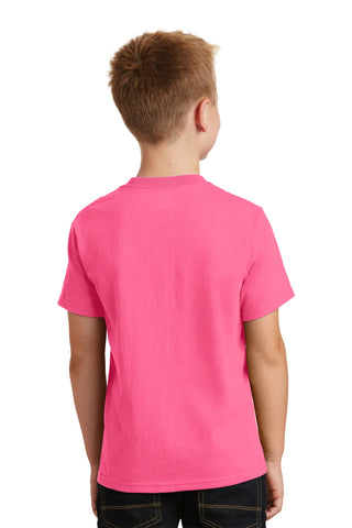 Port & Company Youth Core Cotton Tee (Neon Pink*)
