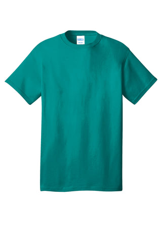 Port & Company Core Cotton Tee (Bright Aqua)