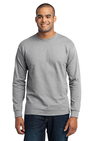 Port & Company Tall Long Sleeve Core Blend Tee (Ash)