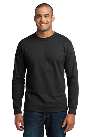 Port & Company Long Sleeve Core Blend Tee (Jet Black)