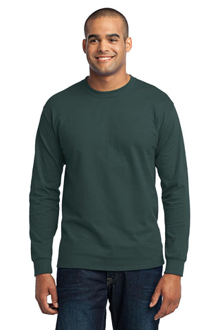 Port & Company Long Sleeve Core Blend Tee (Dark Green)