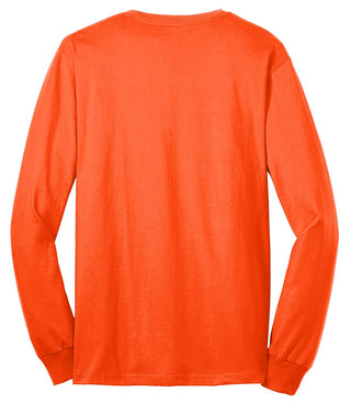 Port & Company Tall Long Sleeve Core Blend Tee (Safety Orange)