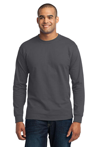 Port & Company Long Sleeve Core Blend Tee (Charcoal)