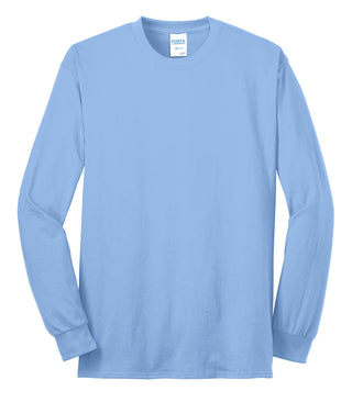 Port & Company Long Sleeve Core Blend Tee (Light Blue)