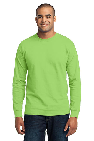 Port & Company Long Sleeve Core Blend Tee (Lime)