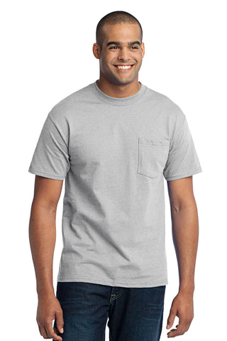 Port & Company Core Blend Pocket Tee (Ash)