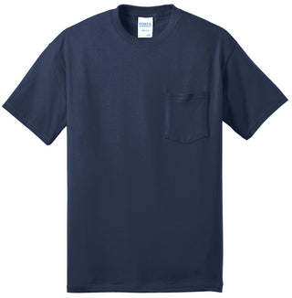 Port & Company Core Blend Pocket Tee (Navy)