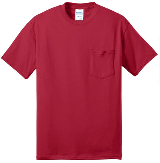 Port & Company Core Blend Pocket Tee (Red)