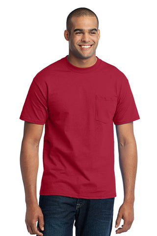 Port & Company Core Blend Pocket Tee (Red)