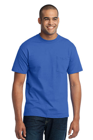 Port & Company Core Blend Pocket Tee (Royal)