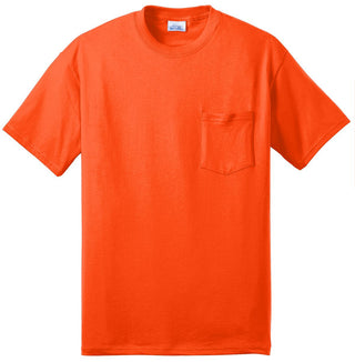 Port & Company Core Blend Pocket Tee (Safety Orange)