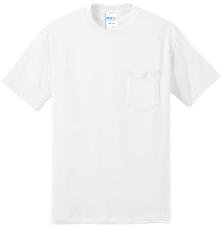 Port & Company Core Blend Pocket Tee (White)