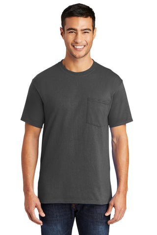 Port & Company Core Blend Pocket Tee (Charcoal)