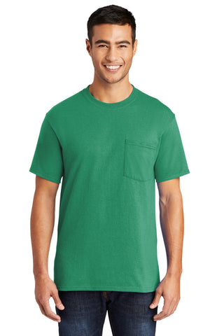 Port & Company Core Blend Pocket Tee (Kelly)