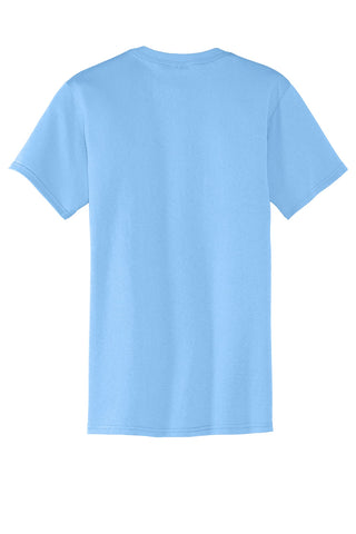 Port & Company Core Blend Pocket Tee (Light Blue)