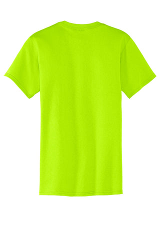 Port & Company Core Blend Pocket Tee (Safety Green)