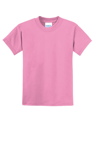 Port & Company Youth Core Blend Tee (Candy Pink)