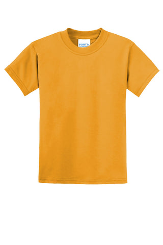 Port & Company Youth Core Blend Tee (Gold)