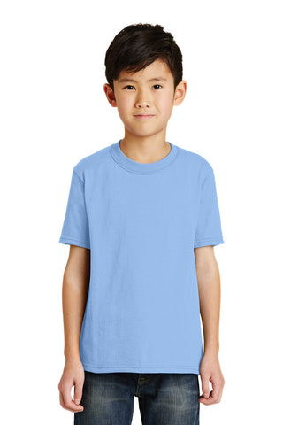 Port & Company Youth Core Blend Tee (Light Blue)