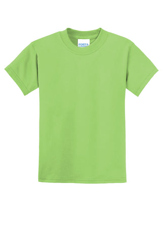 Port & Company Youth Core Blend Tee (Lime)