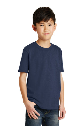 Port & Company Youth Core Blend Tee (Navy)