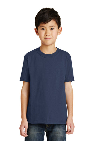 Port & Company Youth Core Blend Tee (Navy)